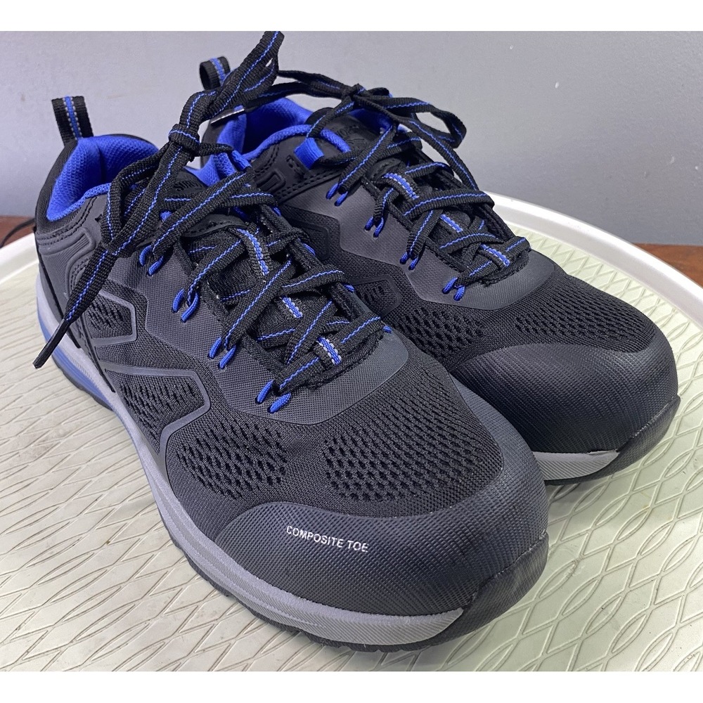 Herman Survivors‎ Womens Cassle Composite Toe Work Shoes Blue& Black Sz. 9 ASTM